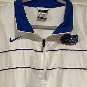 Nike Florida Gators Storm Fit jacket - white and blue- Quarter-Zip Jacket